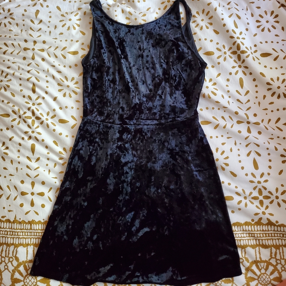 H&M Velvet mini dress